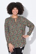 Bluse, blomstertrykk, lange ermer