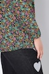 Bluse, blomstertrykk, lange ermer