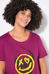 T-shirt, A-lijn, schedel/smiley
