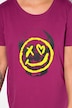 T-shirt, A-lijn, schedel/smiley