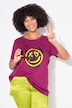 T-shirt, A-lijn, schedel/smiley