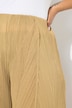 Pantalón plisado, pliegues pespunteados, pernera ancha, cintura elástica