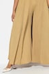 Pantalón plisado, pliegues pespunteados, pernera ancha, cintura elástica