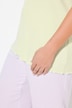 Top, jersey acanalado, slim, cuello redondo, sin mangas