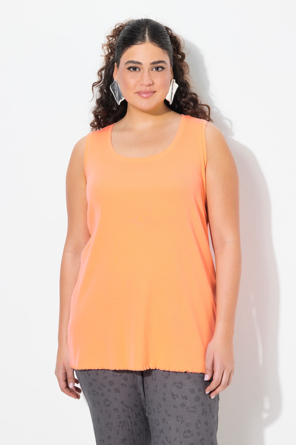 Große Größen Top, Damen, orange, Größe: 58/60, Baumwolle, Ulla Popken