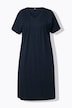 Jerseykleid, Biesen, A-Linie, V-Ausschnitt, Halbarm