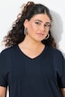 Jerseykleid, Biesen, A-Linie, V-Ausschnitt, Halbarm