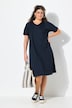 Jerseykleid, Biesen, A-Linie, V-Ausschnitt, Halbarm