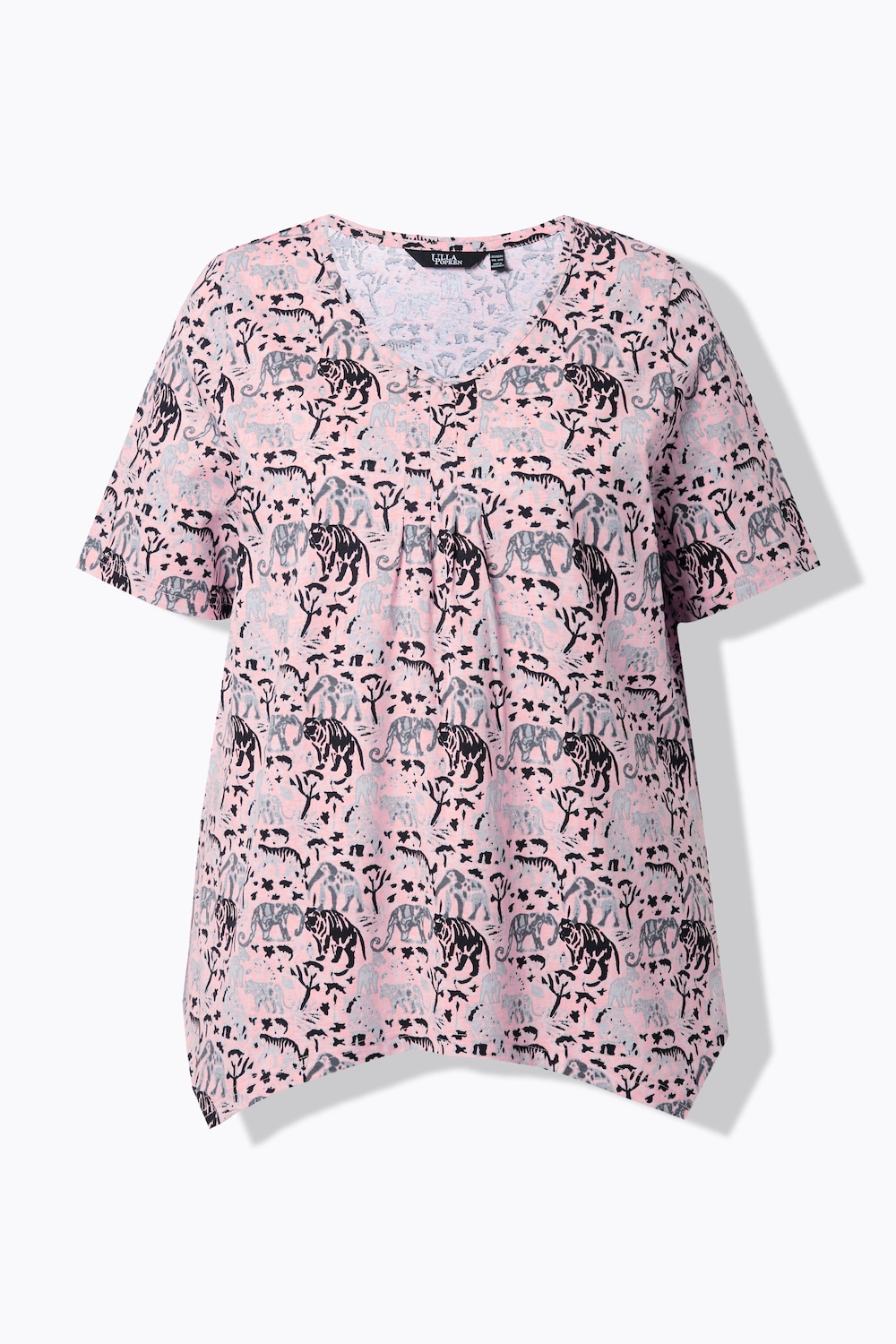 Stora storlekar T-shirt, Dam, rosa, storlek: 42/44, Bomull, Ulla Popken