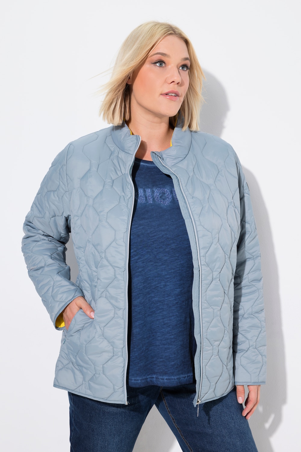 Große Größen HYPRAR Leichtstepp-Jacke, Damen, türkis, Größe: 50/52, Polyester, Ulla Popken