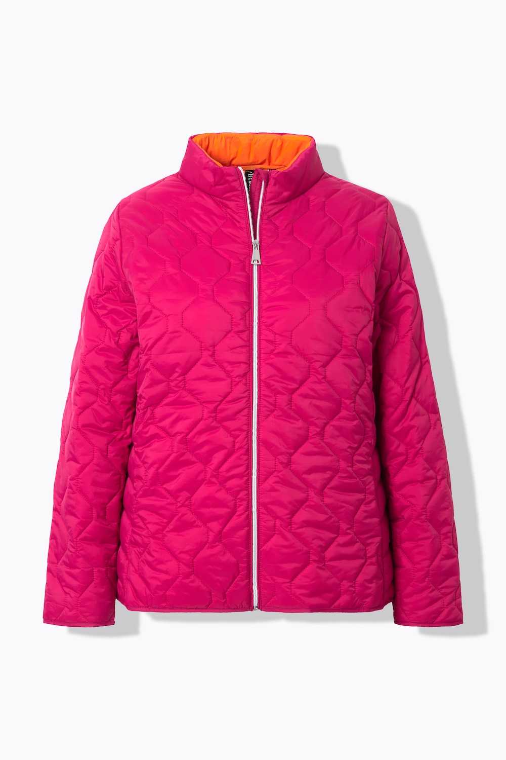 Stora storlekar HYPRAR Jacka med lätt quiltning, Dam, rosa, storlek: 50/52, Polyester/Syntetfibrer, Ulla Popken
