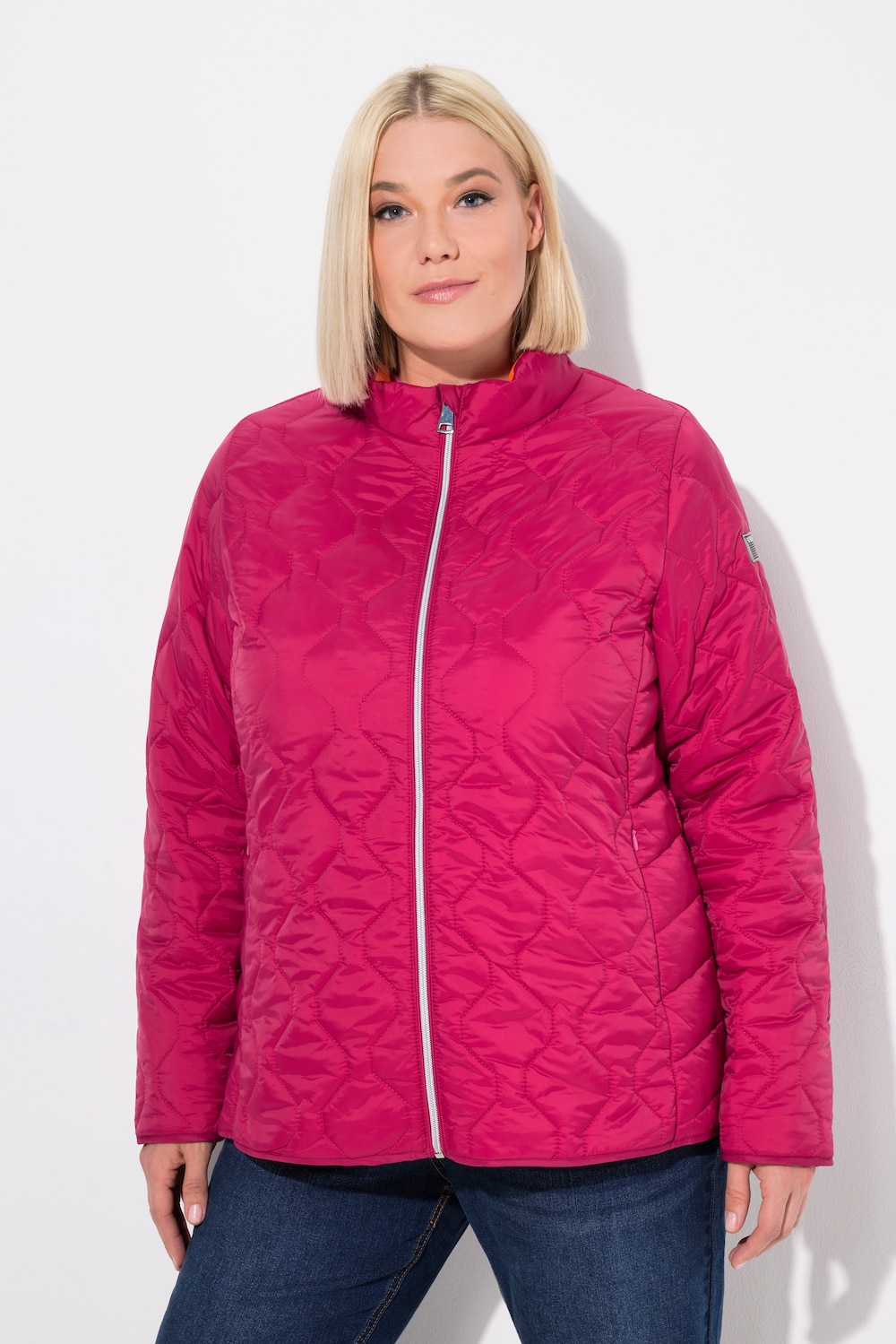 Große Größen HYPRAR Leichtstepp-Jacke, Damen, rosa, Größe: 58/60, Polyester/Synthetische Fasern, Ulla Popken