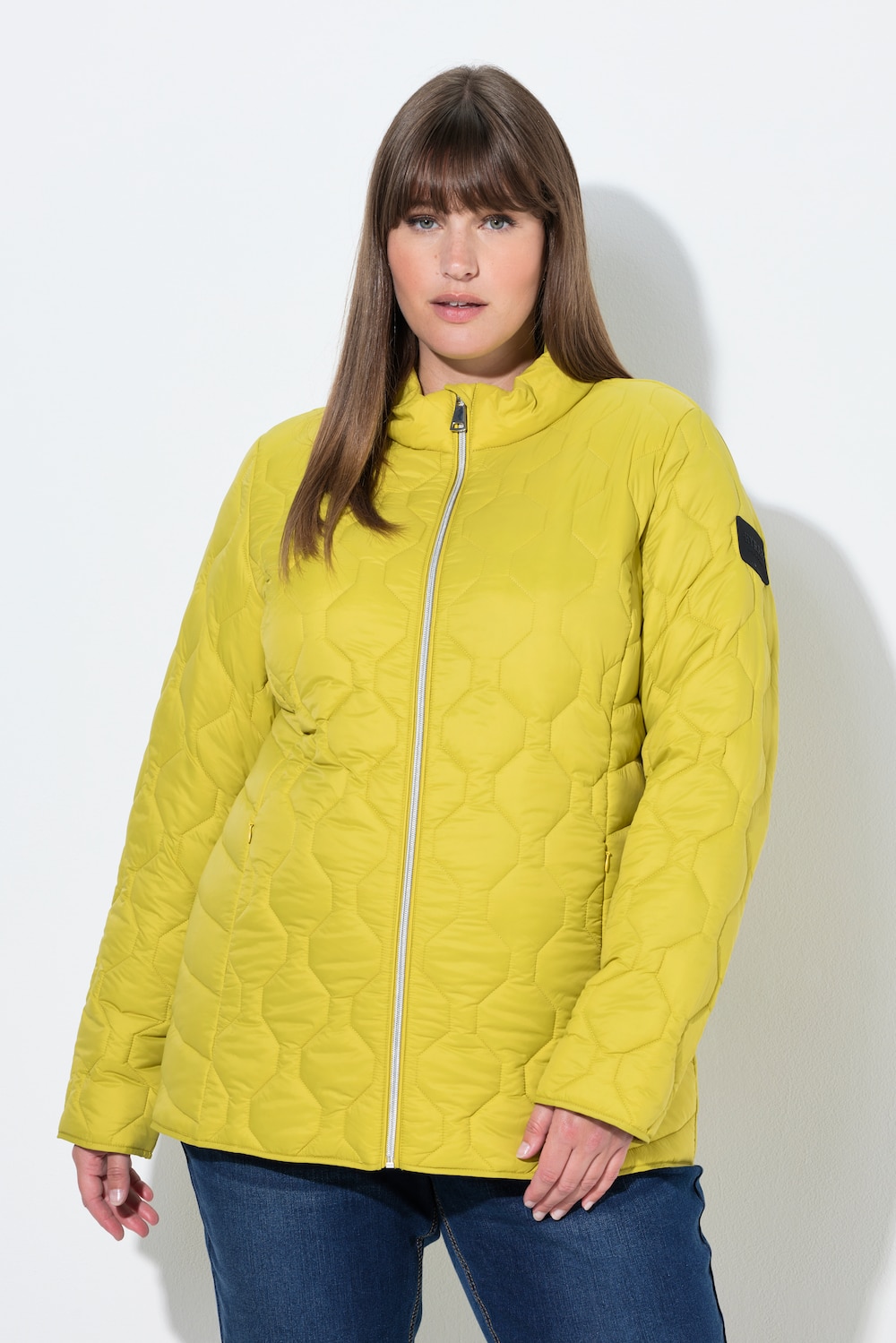 Große Größen HYPRAR Leichtstepp-Jacke, Damen, grün, Größe: 42/44, Polyester/Synthetische Fasern, Ulla Popken