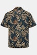 Chemise JP 1880 en lin mélangé, imprimé all-over, manches courtes et col cubain - jusqu'au 8 XL