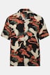 Chemise JP 1880 en viscose imprimé all-over, manches courtes, col cubain et coupe Cuba-Fit - jusqu'au 8 XL