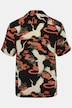 Chemise JP 1880 en viscose imprimé all-over, manches courtes, col cubain et coupe Cuba-Fit - jusqu'au 8 XL