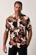 Chemise JP 1880 en viscose imprimé all-over, manches courtes, col cubain et coupe Cuba-Fit - jusqu'au 8 XL