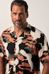 Chemise JP 1880 en viscose imprimé all-over, manches courtes, col cubain et coupe Cuba-Fit - jusqu'au 8 XL