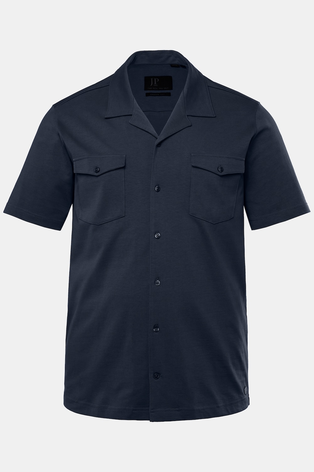 JP1880 Jersey-Hemd, Halbarm, Cuba-Kragen, Cuba-Fit, bis 8 XL
