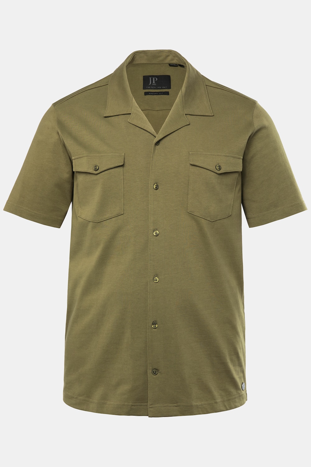 JP1880 Jersey-Hemd, Halbarm, Cuba-Kragen, Cuba-Fit, bis 8 XL