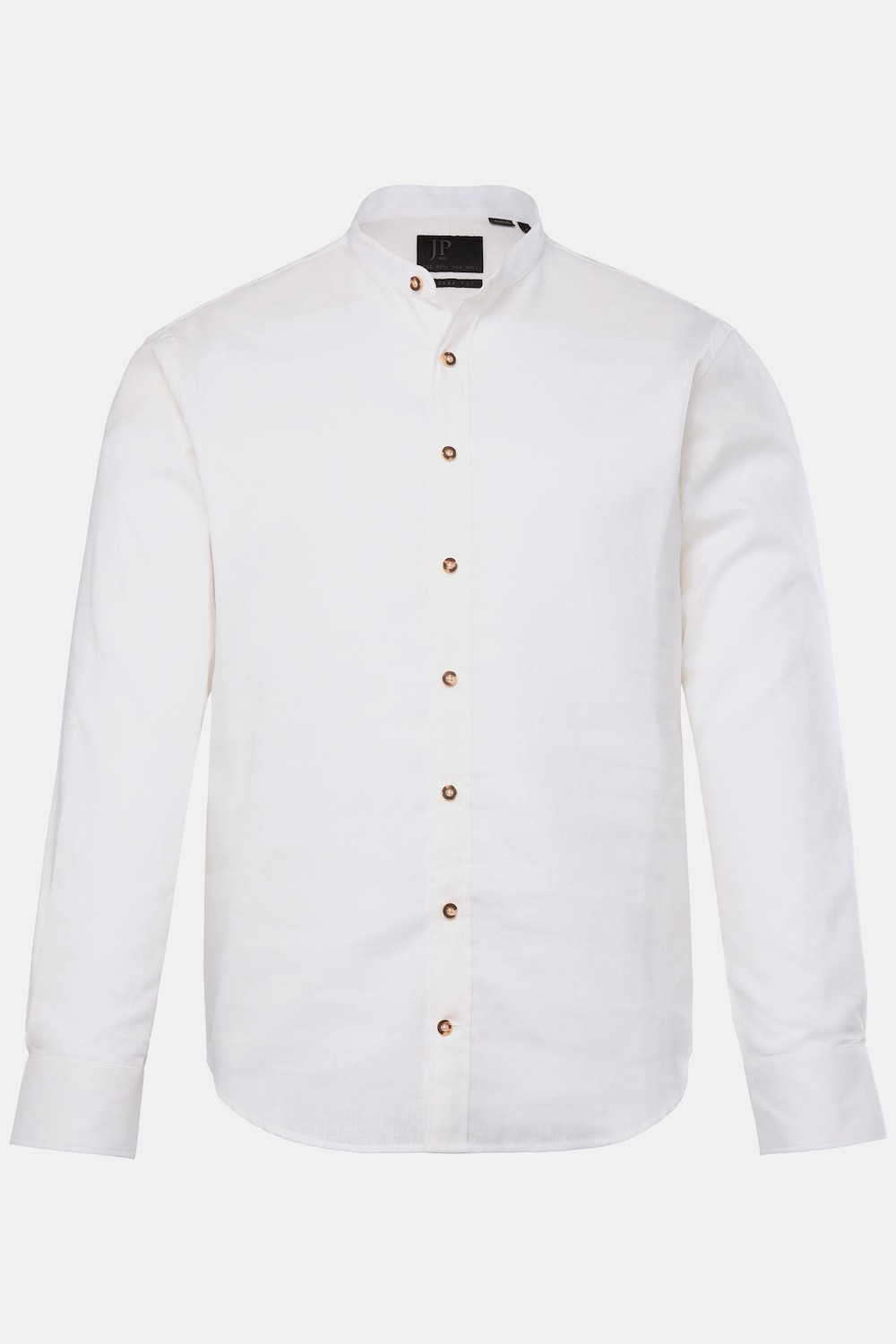 JP1880 Trachtenhemd, Langarm, Leinenmix, Stehkragen, Modern Fit, bis 8 XL