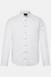 Chemise JP 1880 traditionnelle en lin mélangé, manches longues et col officier, coupe Modern Fit - jusqu'au 8 