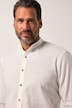 Chemise JP 1880 traditionnelle en lin mélangé, manches longues et col officier, coupe Modern Fit - jusqu'au 8 