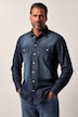 Chemise en jean JP 1880 esprit vintage, manches longues et col Kent, coupe Modern Fit - jusqu'au 8 