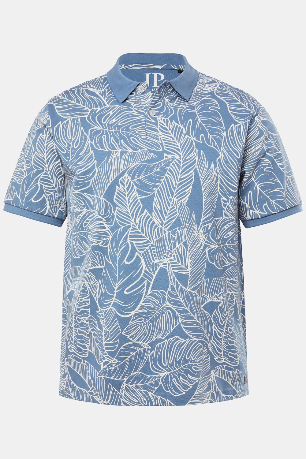 JP1880 Poloshirt, Halbarm, Piqué, Allover Print, bis 8 XL