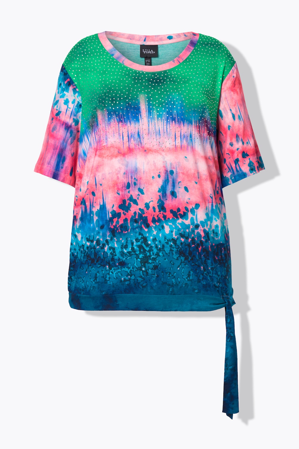 Stora storlekar T-shirt med färgskiftning, Dam, rosa, storlek: 62/64, Viskos, Ulla Popken