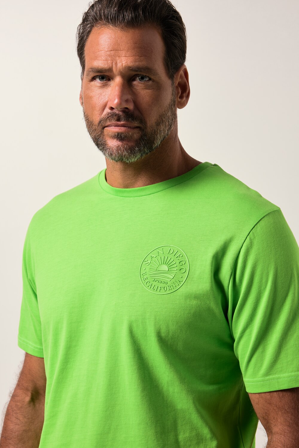 Stora storlekar T-shirt, Her, grön, storlek: XXL, Bomull, JP1880