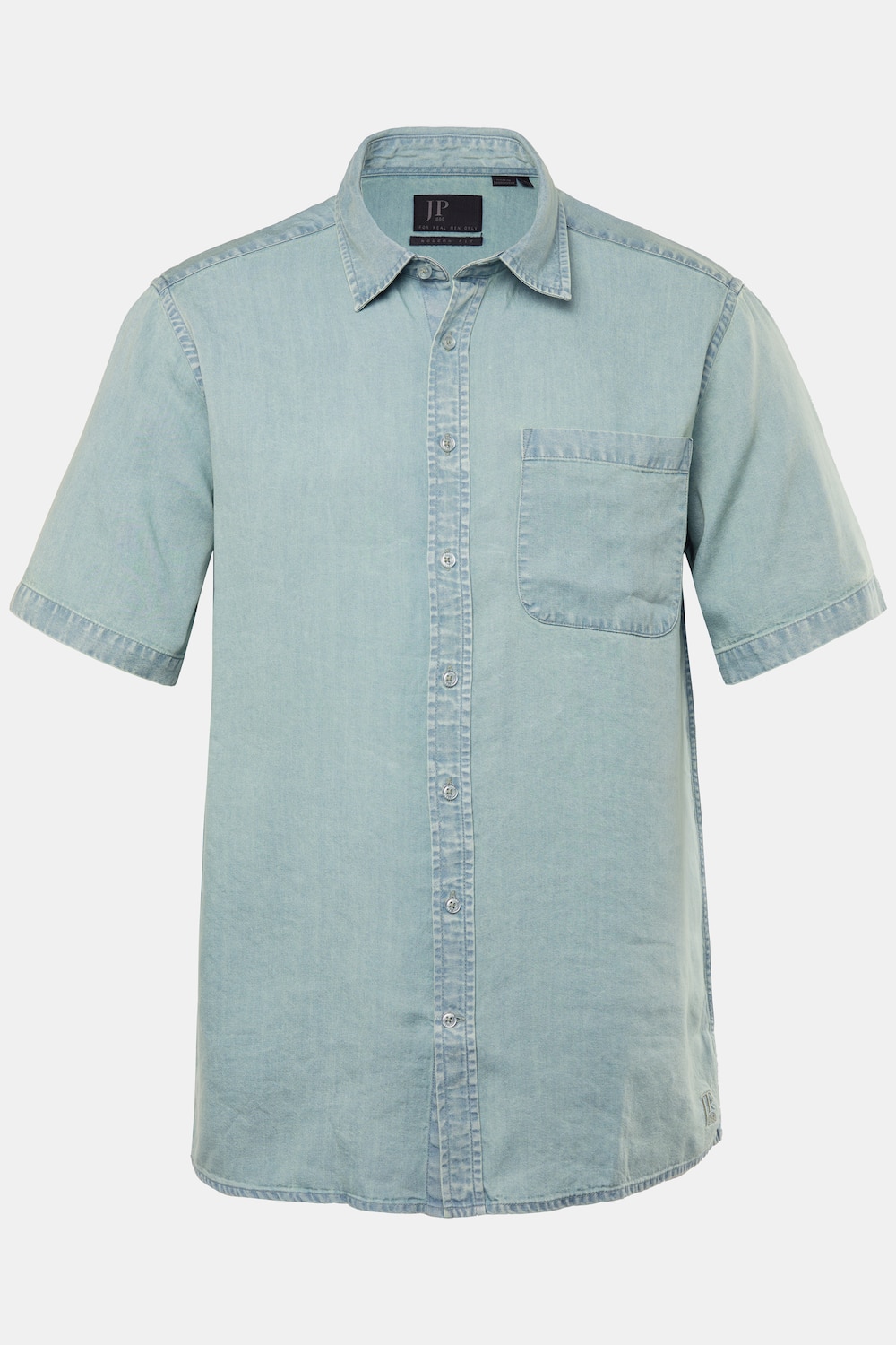 JP1880 Hemd, Halbarm, Kentkragen, Boxy Fit, bis 8 XL