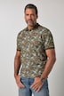Poloshirt, Halbarm, Piqué, floraler Print, bis 8 XL