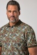 Poloshirt, Halbarm, Piqué, floraler Print, bis 8 XL