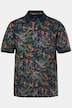 JP1880 poloshirt, korte mouw, piqué, bloemprint, tot 8XL