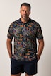 JP1880 poloshirt, korte mouw, piqué, bloemprint, tot 8XL