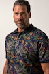 JP1880 poloshirt, korte mouw, piqué, bloemprint, tot 8XL