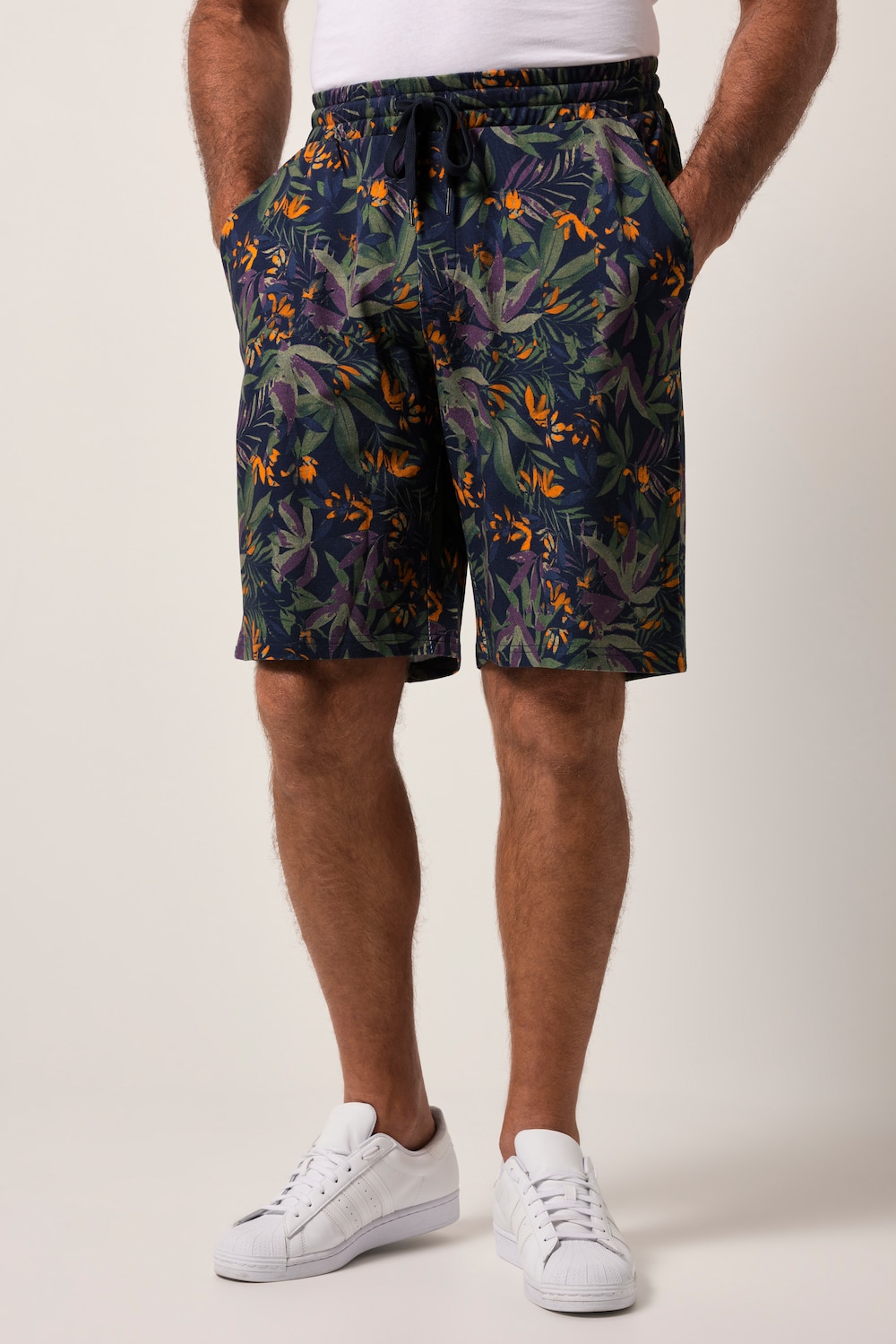 JP1880 Piqué-Bermuda, Alloverdruck, Relaxed Fit, bis 8 XL