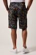 Bermuda JP 1880 en maille piquée, imprimé all-over, coupe Relaxed Fit - jusqu'au 8 XL