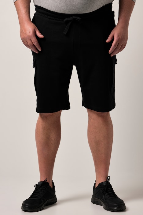 Bermuda cargo en molleton Men+, ventre confort et taille élastique, coupe Basic Fit - jusqu'au 8 XL