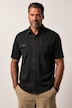 Chemise JP 1880 en jersey, esprit vintage, manches courtes et col Kent, coupe Modern Fit, jusqu'au 8 