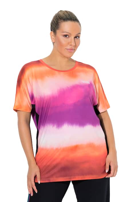 Funkční tričko, síťované vsadky, kulatý výstřih, krátké rukávy, recyklovaný materiál