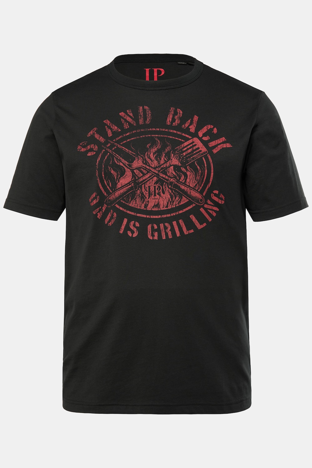 JP1880 T-shirt, korte mouw, ronde hals, grill, tot 8XL