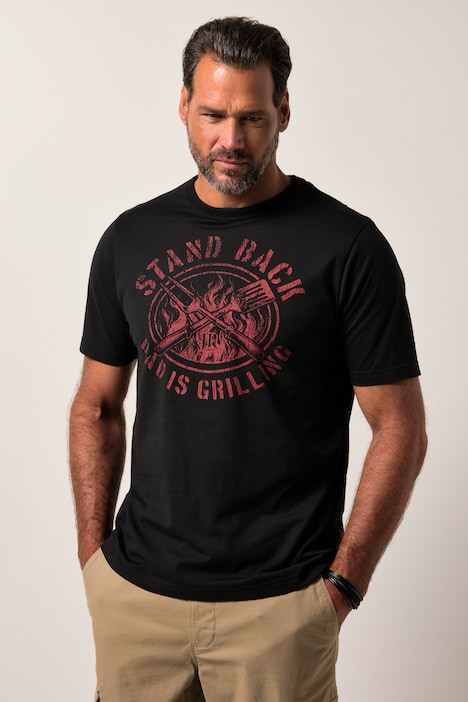 JP1880 T-shirt, korte mouw, ronde hals, grill, tot 8XL