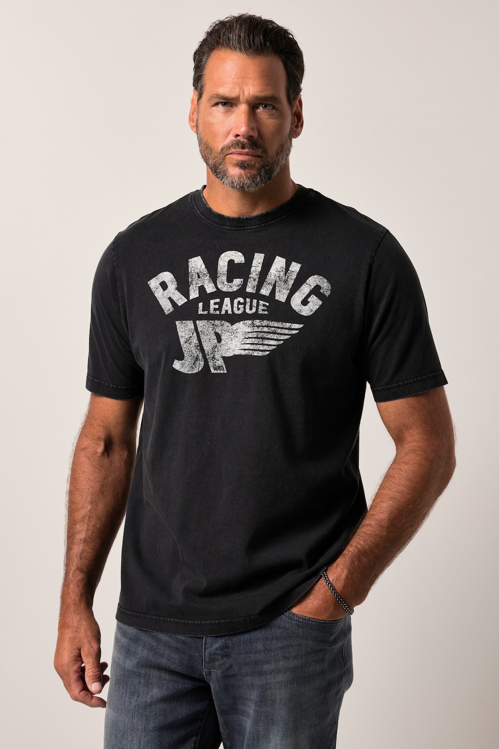 JP1880 T-Shirt, Halbarm, Rundhals, Grillen, bis 8 XL