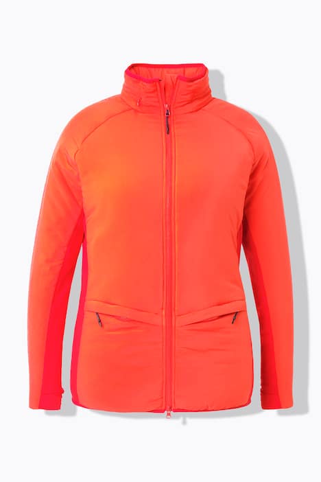 Funktionsjacke, Kapuze, Stehkragen, 2-Wege-Zipper