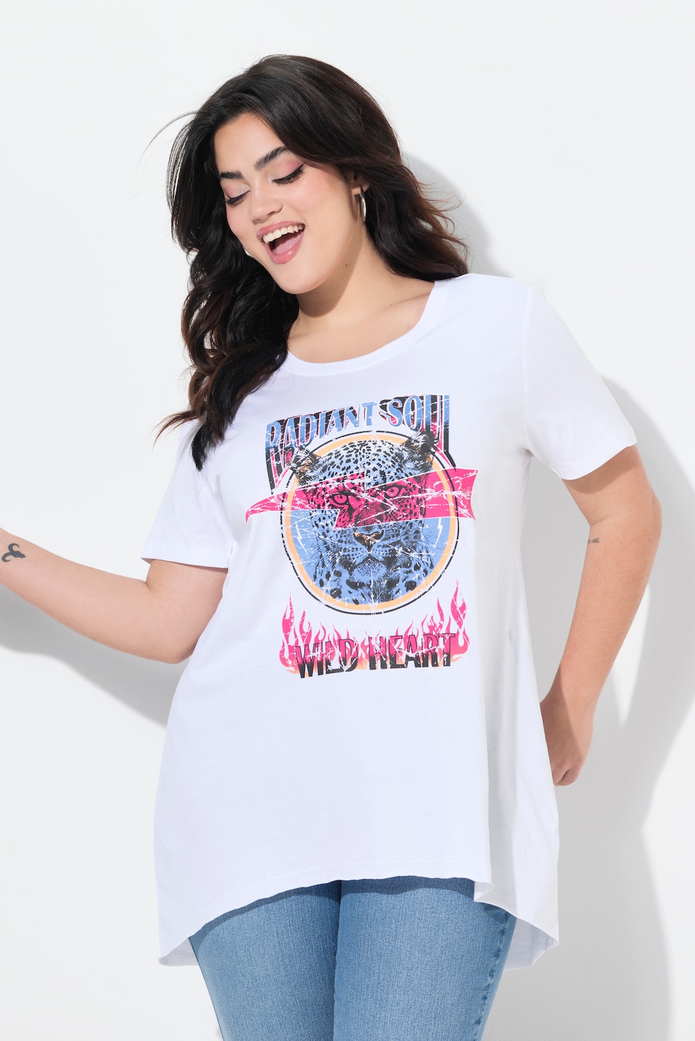 T-Shirt, A-Line, Animal-Motiv