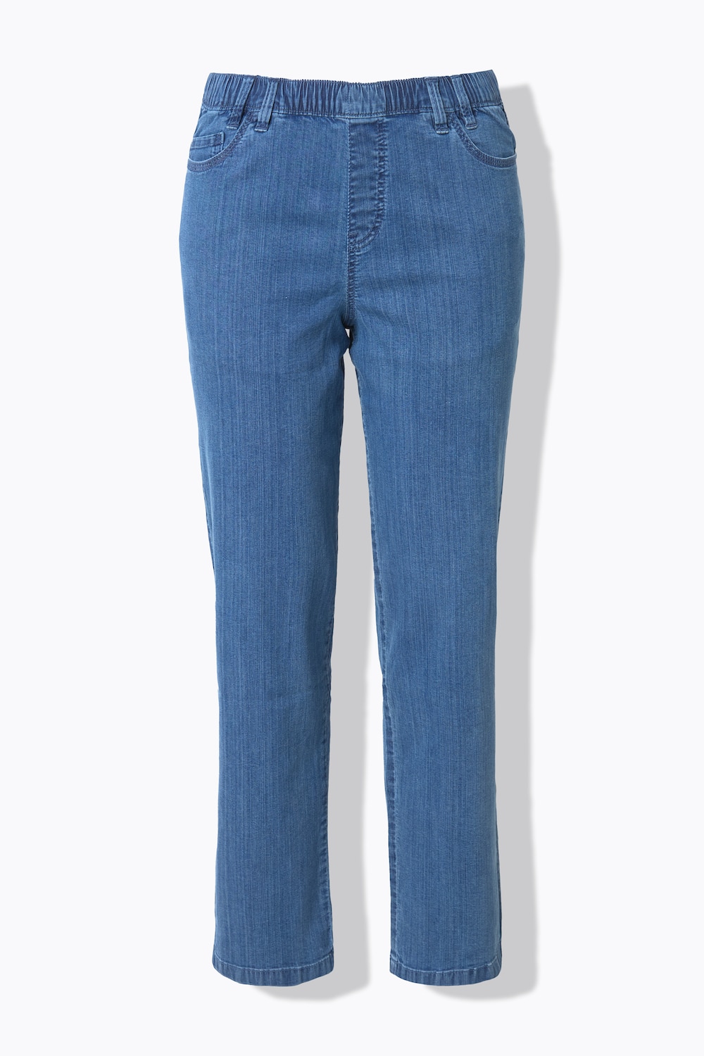 Stora storlekar Jeans med vida ben, Dam, blå, storlek: 56, Bomull, LAURASON