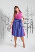 Dirndl, opstaande kraag, sierknopen, mouwloos