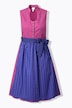 Dirndl, opstaande kraag, sierknopen, mouwloos
